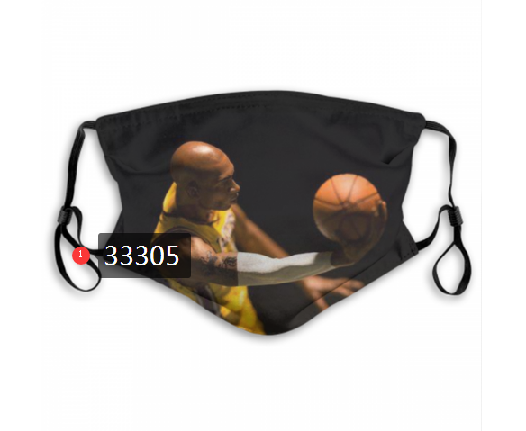 2021 NBA Los Angeles Lakers #24 kobe bryant 33305 Dust mask with filter->nba dust mask->Sports Accessory